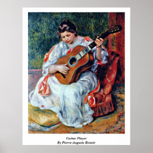 Póster Guitarrista por Pierre-Auguste Renoir