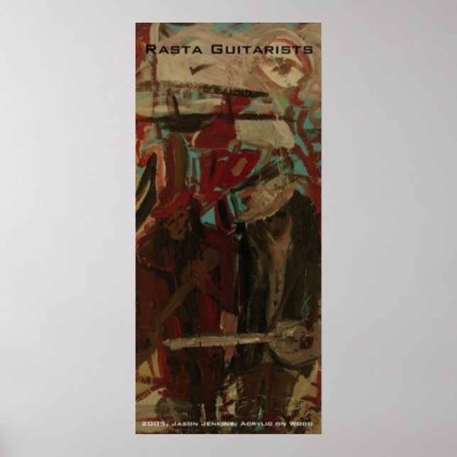 Poster Guitarristas Rasta (Frente)