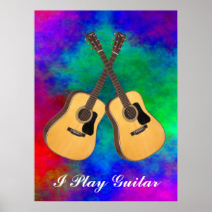 PÓSTER GUITARS-POSTERS CRUZADO