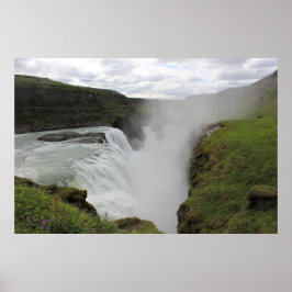Poster Gulfoss Waterfall