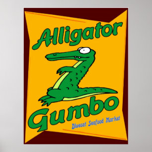 Poster Gumbo do jacaré