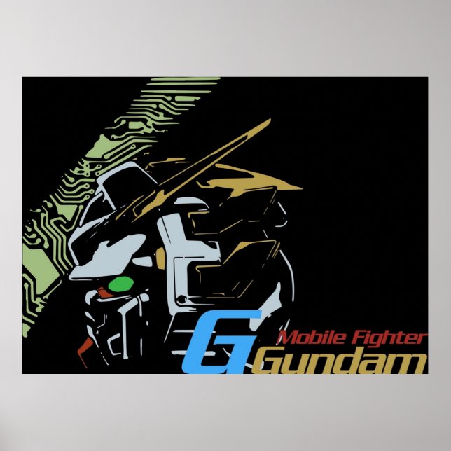 Poster Gundam Brilhante Gundam do Combatente Móvel (Frente)