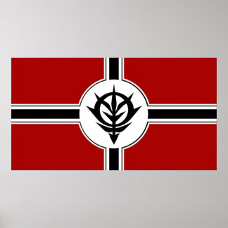 Poster Gundam Móvel Principado do Zeon