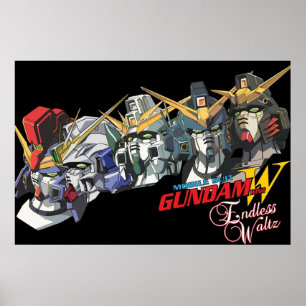 Poster Gundam Wing Enless Waltz Todos os cinco