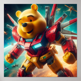 Poster Gundam Winnie o Pooh 1