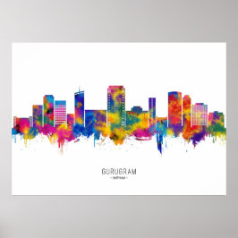 Poster Gurgaon Haryana Skyline