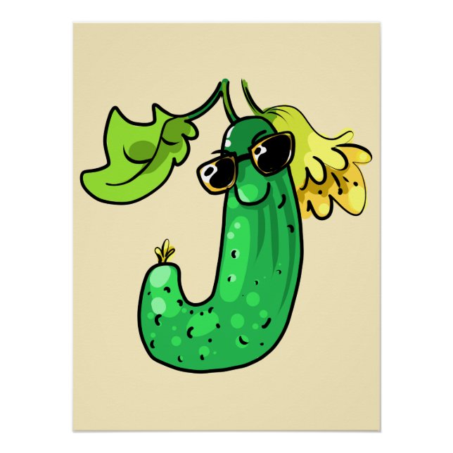 Póster Gurke cucumber (Frente)