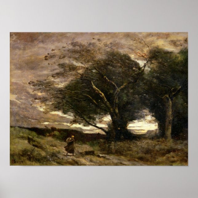 Poster Gust of Wind, 1866 (Frente)