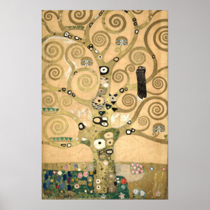 Poster Gustav Klimt - A Árvore da Vida, Friso Stoclet