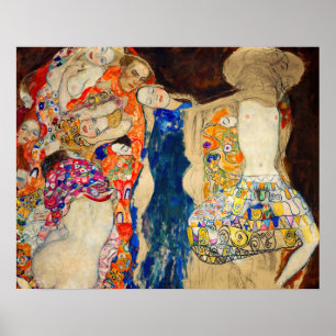 Poster Gustav Klimt - A Noiva (inacabada)