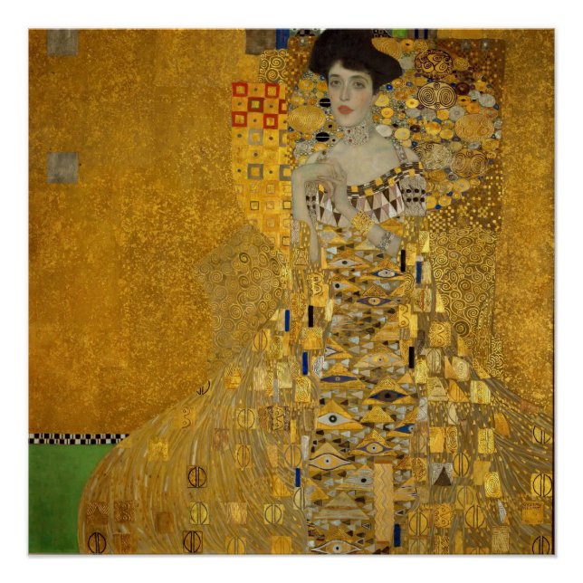 Póster Gustav Klimt - Adele Bloch-Bauer I (Frente)