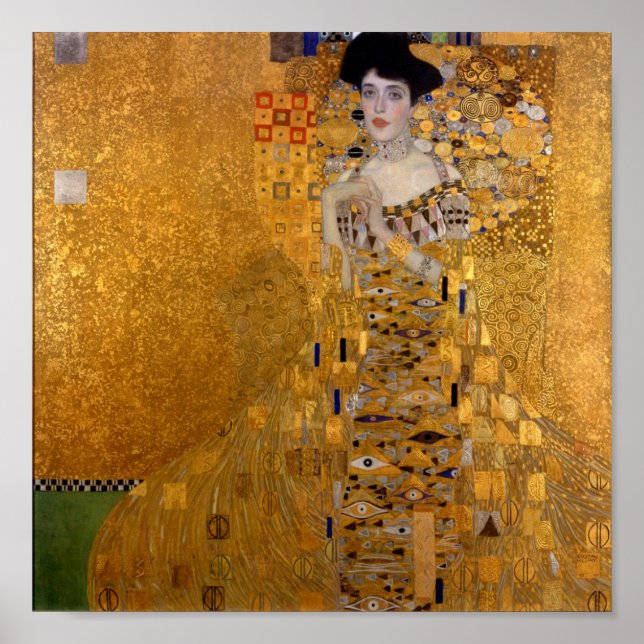 Póster Gustav Klimt - Adele Bloch-Bauer I. (Frente)