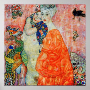 Poster Gustav Klimt - Amigas