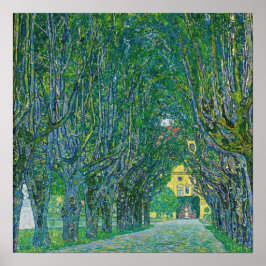 Poster Gustav Klimt - Avenida no Park Schloss Kammer