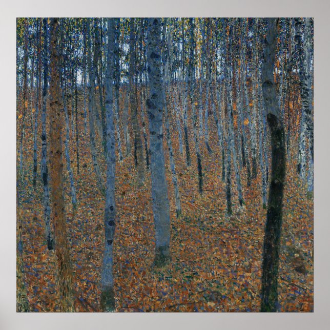 Poster Gustav Klimt - Beech Grove I (Frente)