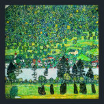 Poster Gustav Klimt - Cordilheira da Unterach<br><div class="desc">Cordilheira em Unterach/Slope em uma Floresta no Lago Attersee - Gustav Klimt,  Petróleo na Canvas,  1916</div>