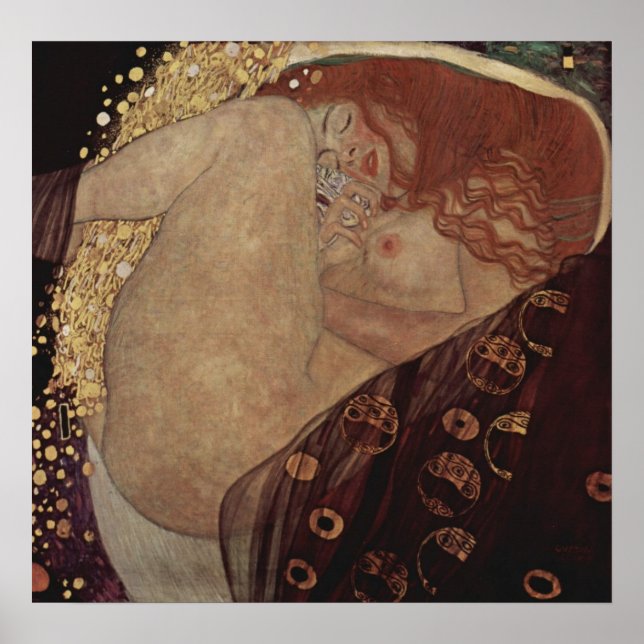 Poster Gustav Klimt ~ Danae (Frente)