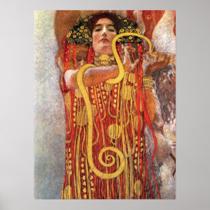 Poster Gustav Klimt - Deusa Médica de Higieia