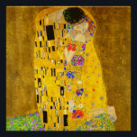 Póster Gustav Klimt é o famoso quadro Beijo.<br><div class="desc">Gustav Klimt é o famoso quadro Beijo. Poster Famous Gustav Klimt pintura.</div>