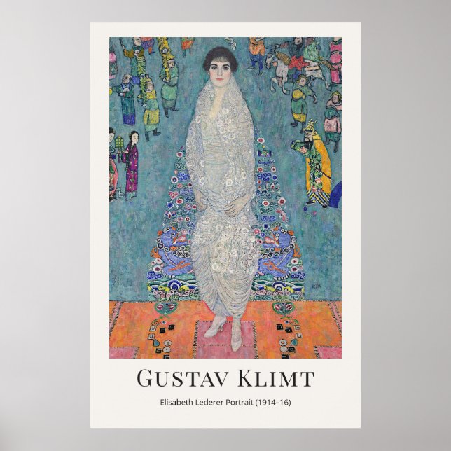Poster Gustav Klimt – Elisabeth Lederer Portrait (Frente)