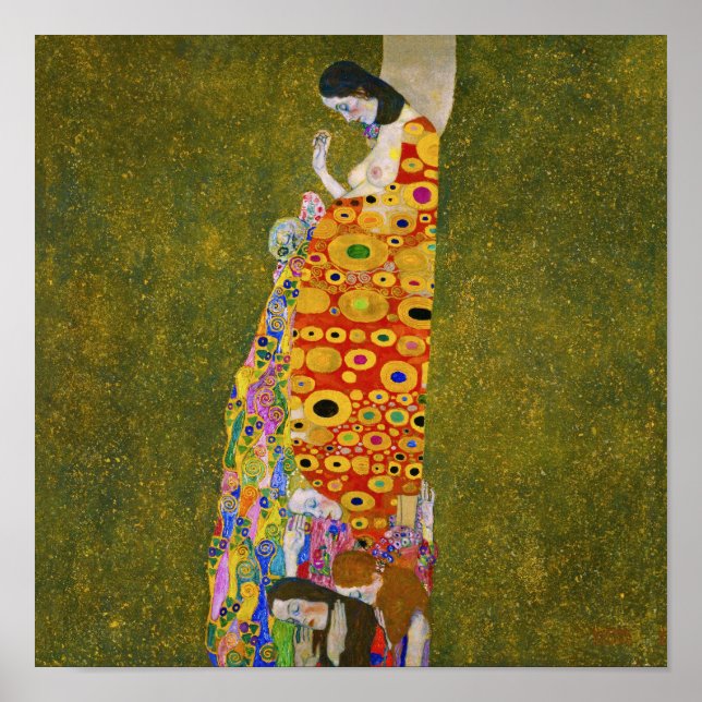 Poster Gustav Klimt - Esperança II (Frente)