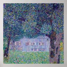 Poster Gustav Klimt - Farmhouse no Alto da Áustria