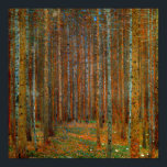 Poster Gustav Klimt - Floresta dos Pinheiros de Tannenwal<br><div class="desc">Floresta Fir / Floresta de Pinheiro Tannenwald - Gustav Klimt,  Petróleo na Canvas,  1902</div>