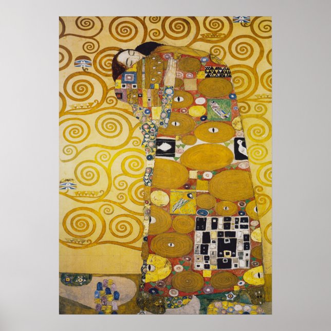 Poster Gustav Klimt - Fulfillment Stoclet Frieze (Frente)