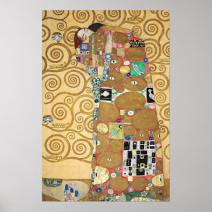 Poster Gustav Klimt - Fulfillment, Stoclet Frieze