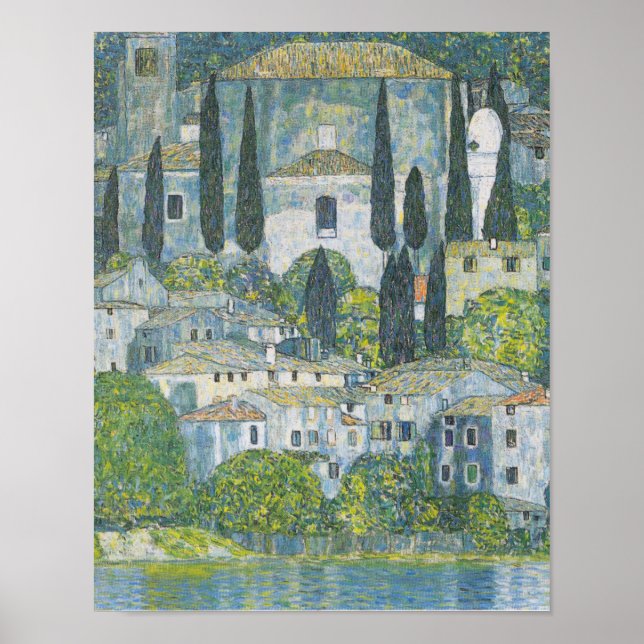 Poster Gustav Klimt - Igreja Em Cassone (Frente)