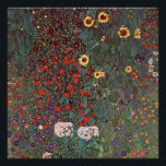 Póster Gustav Klimt - Jardim do País<br><div class="desc">Gustav Klimt - Jardim do País com Girassóis 1906</div>