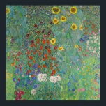 Poster Gustav Klimt - Jardim do País com Girassóis<br><div class="desc">Jardim do País com Girassóis/Jardim de Fazenda com Girassóis - Gustav Klimt em 1905-1906</div>