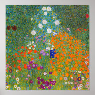 Poster Gustav Klimt - Jardim Flor