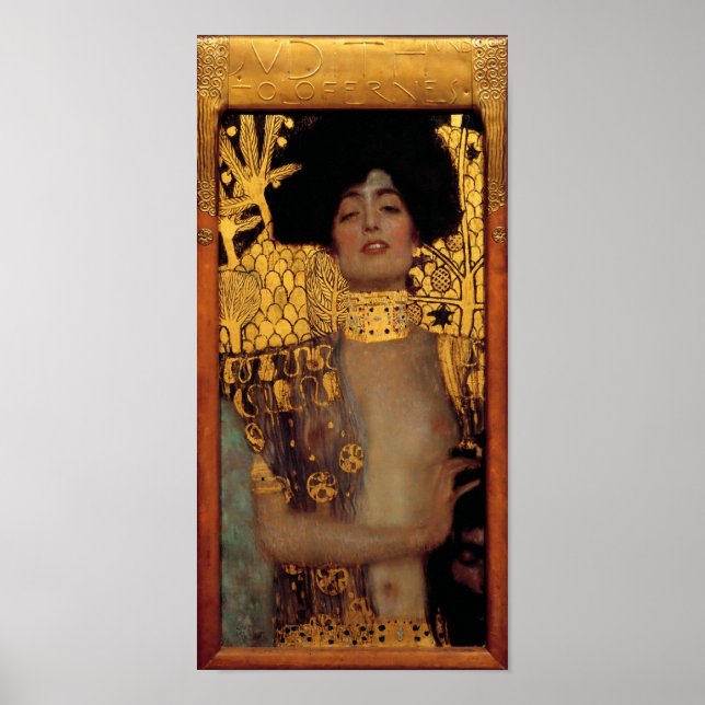 Póster Gustav Klimt Judith E O Chefe Dos Holofernes (Frente)