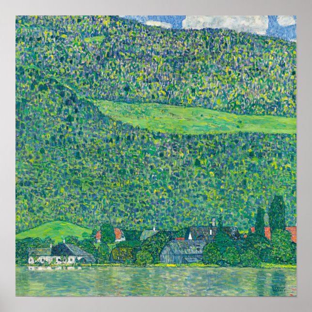 Poster Gustav Klimt - Litzlberg am Attersee (Frente)