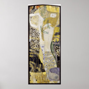 Poster Gustav Klimt - namoradas cobras de água