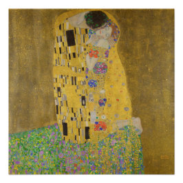 Póster Gustav Klimt O Beijo