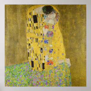 Poster Gustav Klimt - O Beijo