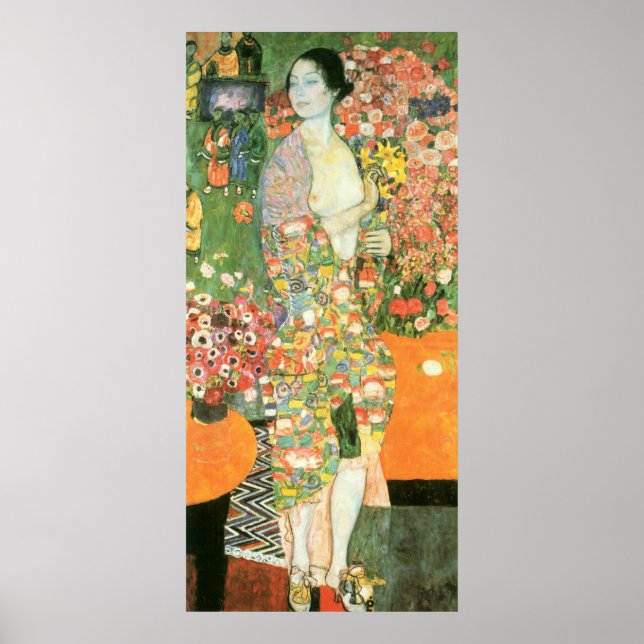 Poster Gustav Klimt - O Dançarino (Frente)