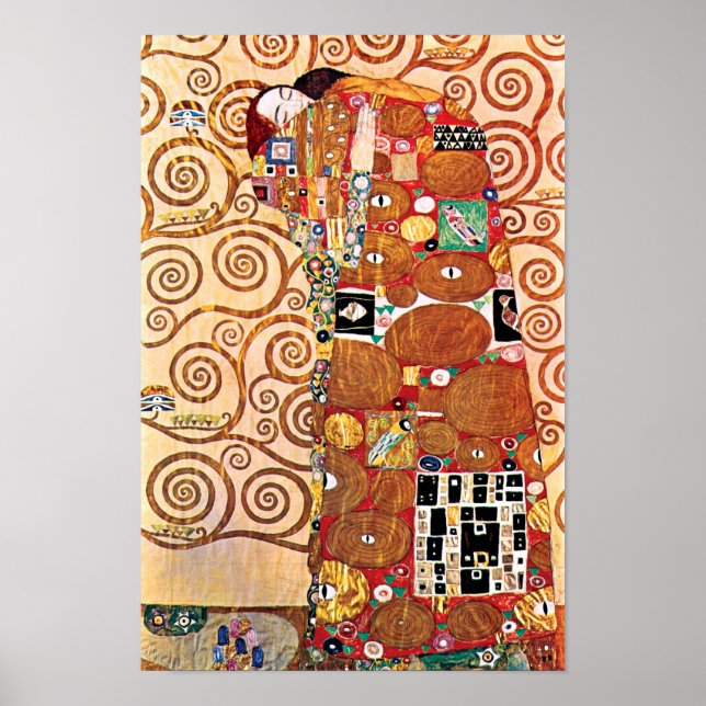 Póster Gustav Klimt - O Embrião - Pintura De Arte Bela (Frente)