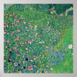 Poster Gustav Klimt - Paisagem do Jardim Italiano