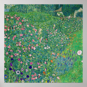 Poster Gustav Klimt - Paisagem do Jardim Italiano