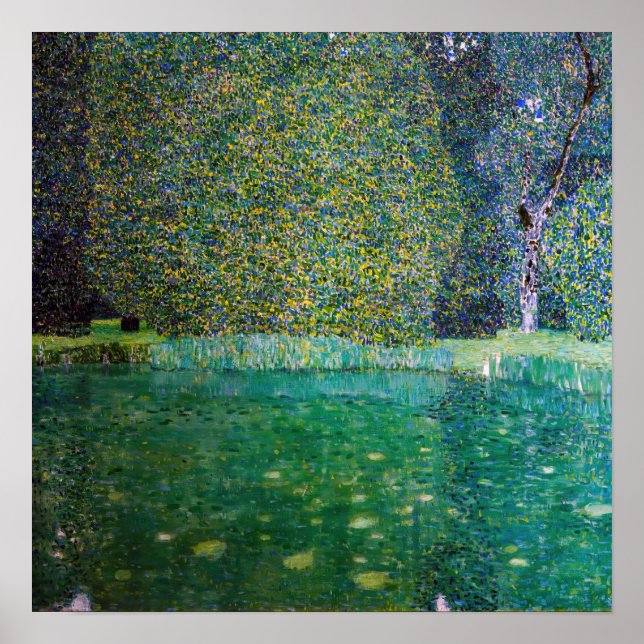 Poster Gustav Klimt - Parque Schloss Kammer am Attersee (Frente)
