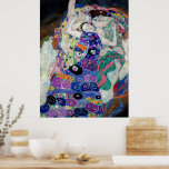 Poster Gustav Klimt Pintando A Virgem<br><div class="desc">Gustav Klimt's The Virgin (1913)</div>