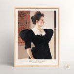 Poster Gustav Klimt Retrato da Pintura Marie Breunig<br><div class="desc">Apresentando "Retrato de Marie Breunig" pelo renomado artista Gustav Klimt. Esta impressão de arte cativante captura lindamente a essência de seu assunto,  mostrando o domínio de Klimt na fotografia. Elevem sua decoração com esta elegante representação de um artista celebrado.</div>