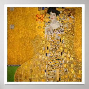 Poster Gustav Klimt - Retrato de Adele Bloch-Bauer I