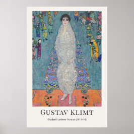 Poster Gustav Klimt – Retrato de Elisabeth Lederer