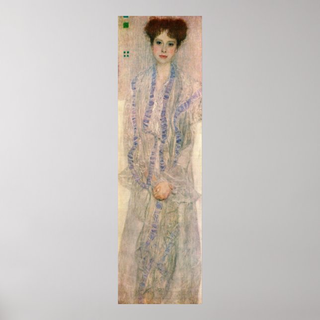 Poster Gustav Klimt - Retrato de Gertha Felssovanyi (Frente)