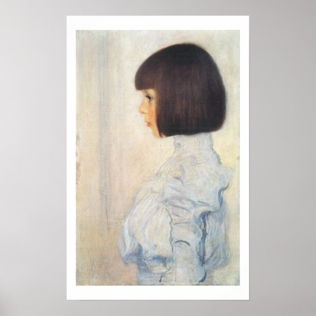 Póster Gustav Klimt Retrato de Helene Klimt (Frente)