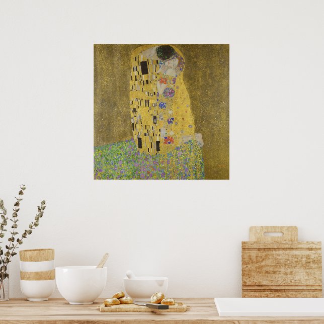 Poster Gustav Klimt The Kiss (Cozinha)